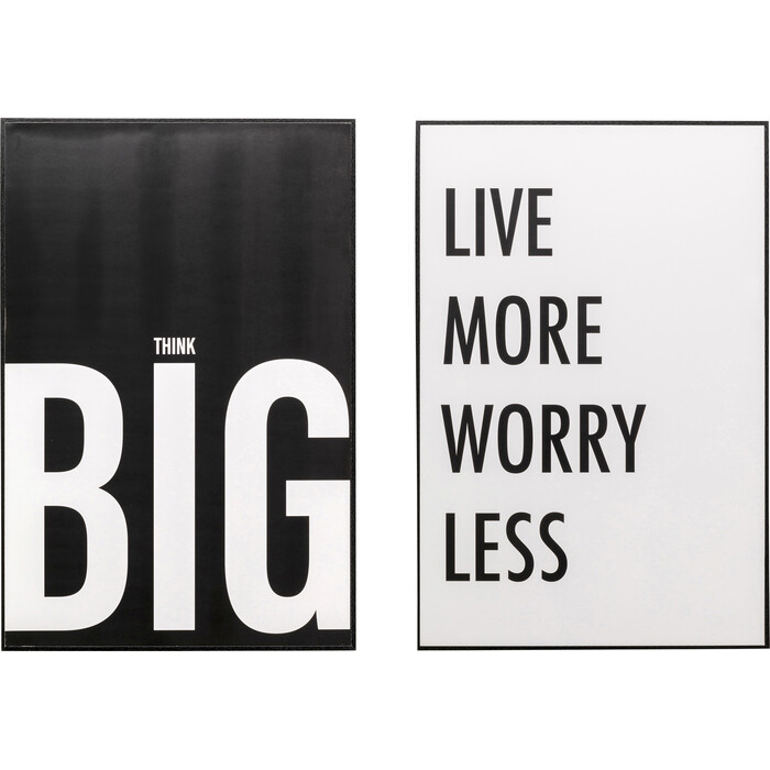 [57877] Tableau encadré Big Live More (2/Set)