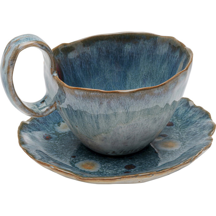 [57895] Taza con platillo Mina azul