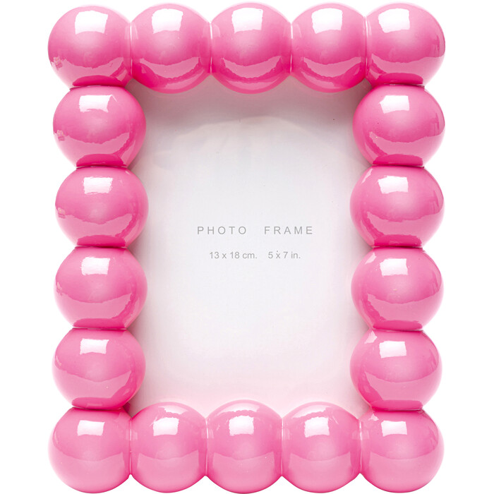 [57901] Picture Frame Bubble Pink 13x18cm