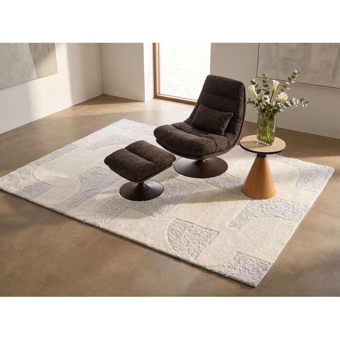 [57930] Alfombra Flow Blanco 170x240cm - 1