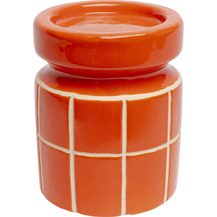 [57973] Candelabro Bliss Tile Naranja 14cm