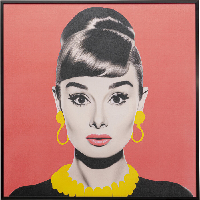 Framed Picture Diva Brunette 60x60cm