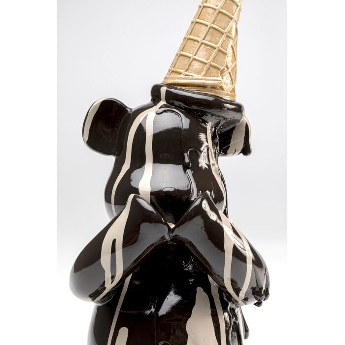 [58004] Figurinë Dekorative Ari Gelato Ulur i Zi 37cm - 3