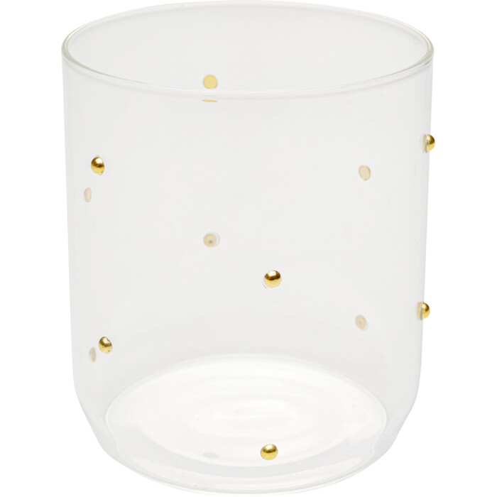 [58018] Verre à eau Glam Dots Gold 9cm