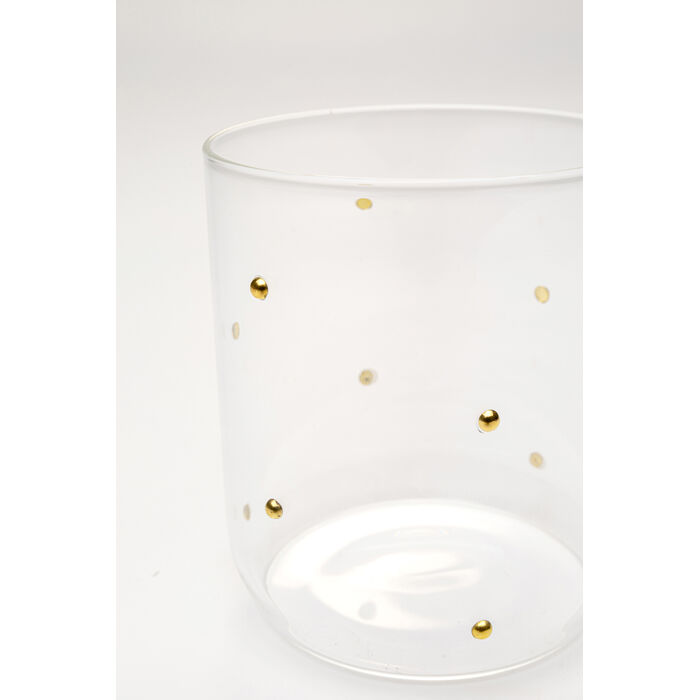 [58018] Verre à eau Glam Dots Gold 9cm - 3