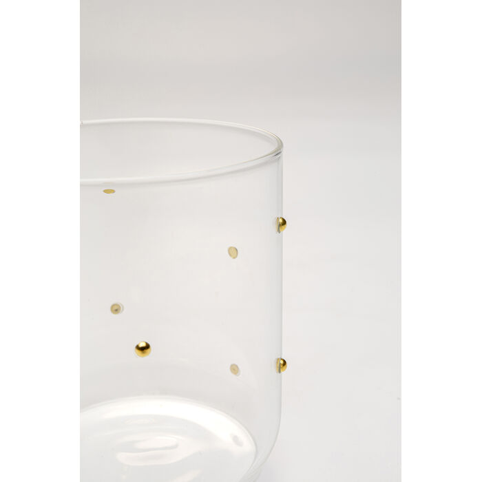 [58018] Verre à eau Glam Dots Gold 9cm - 4