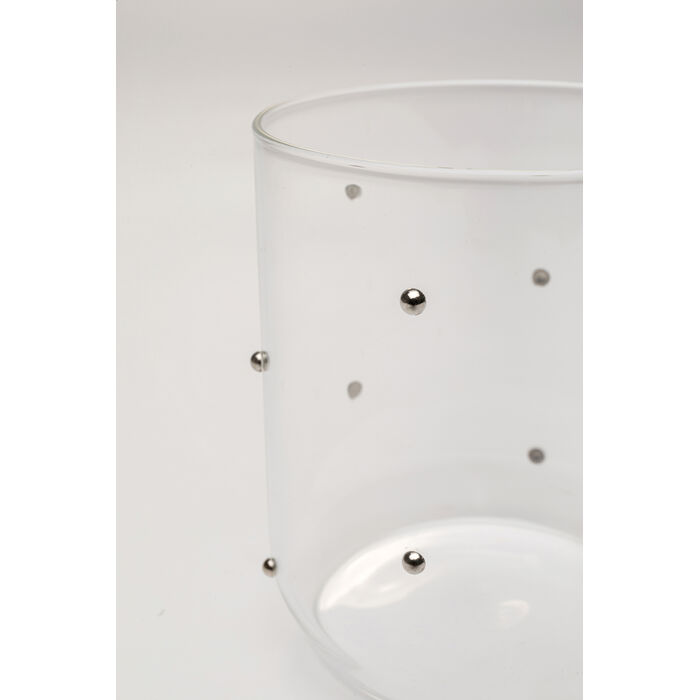 [58020] Verre à eau Glam Dots Silver 9cm - 3