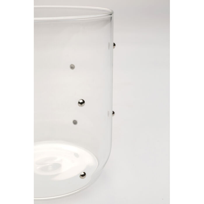 [58020] Verre à eau Glam Dots Silver 9cm - 4