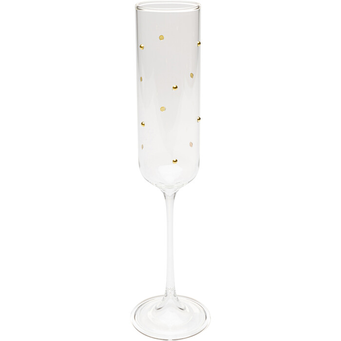 [58022] Copa cava Glam Dots Dorado 25cm