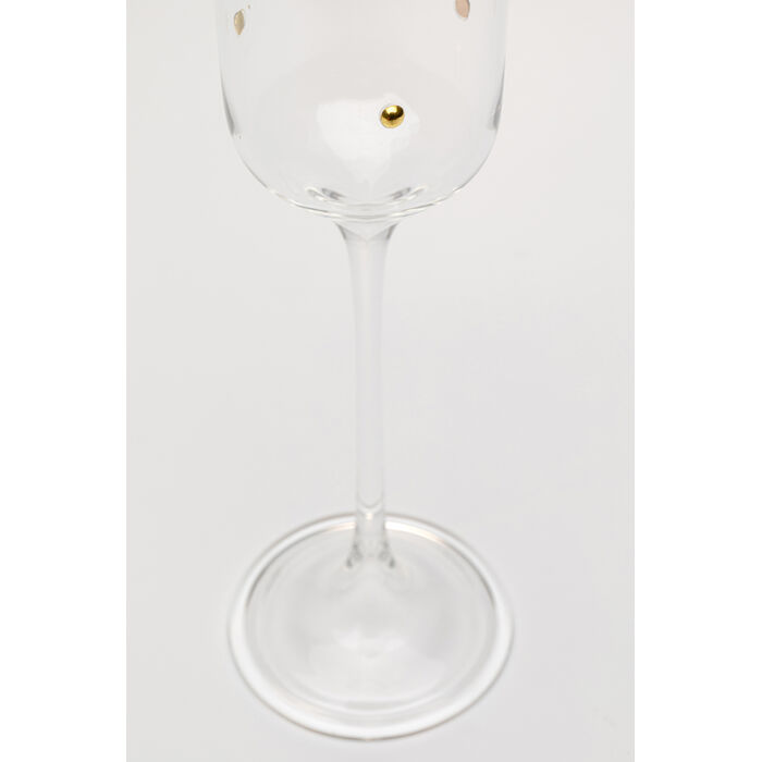 [58022] Copa cava Glam Dots Dorado 25cm - 4