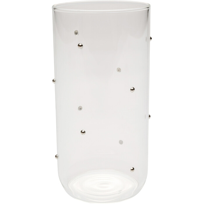 [58026] Verre à eau Glam Dots Silver 14cm