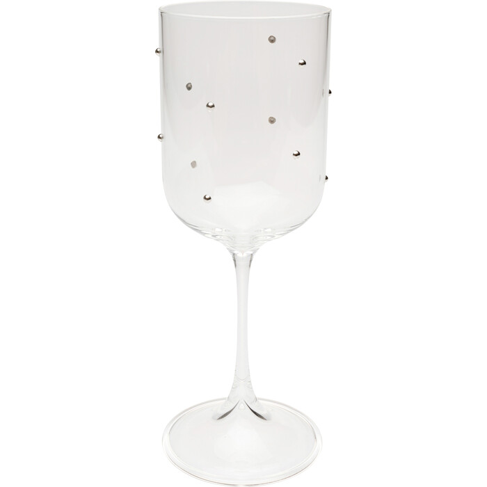 [58029] Verre à vin blanc Glam Dots Silver 22cm