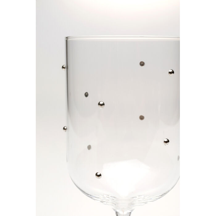 [58029] Verre à vin blanc Glam Dots Silver 22cm - 4