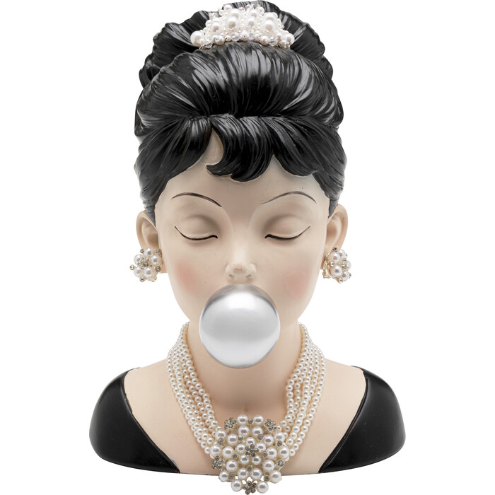 [58060] Deco Vase Bubble Gum Lady 30cm