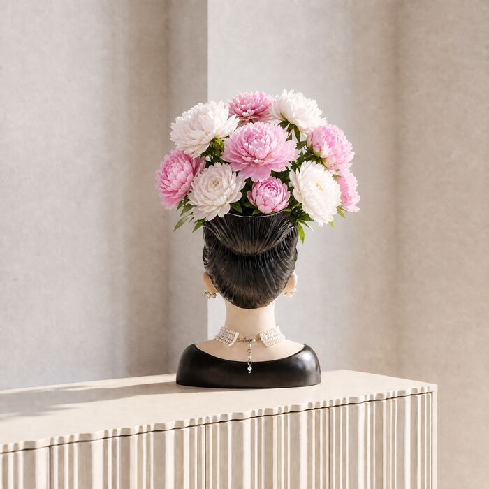 [58060] Deco Vase Bubble Gum Lady 30cm - 2