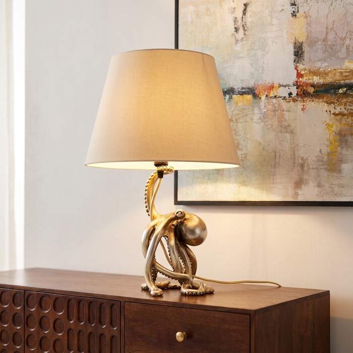 [58076] Table Lamp Octopus Gold 43cm - 1