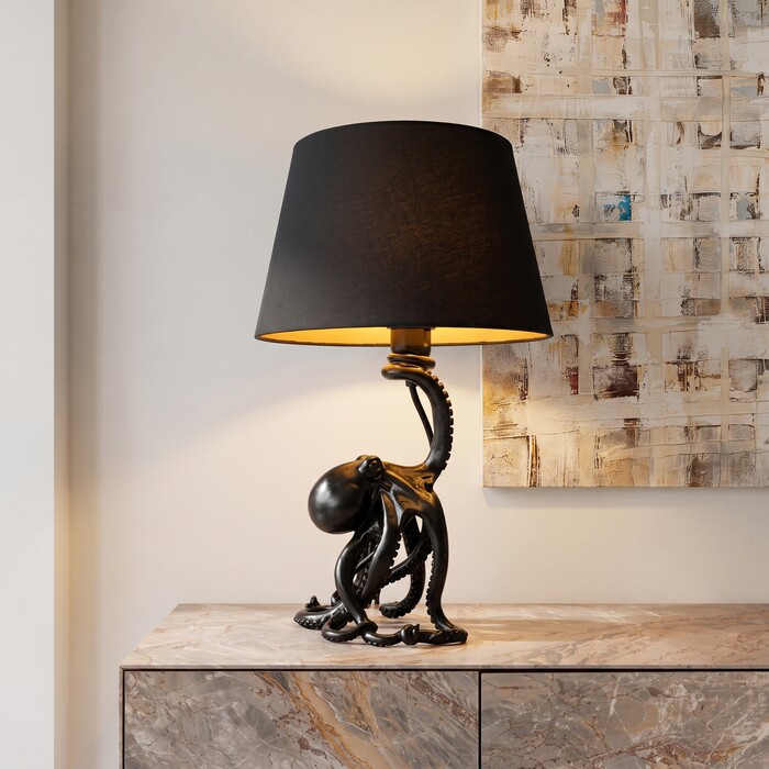 Table Lamp Octopus Black 43cm