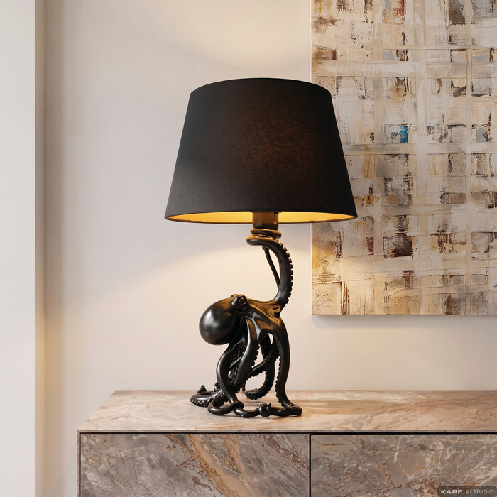 Table Lamp Octopus Black 43cm