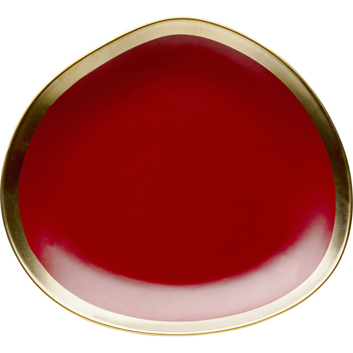 [58151] Plato Postre Vibrations Rojo Ø21cm