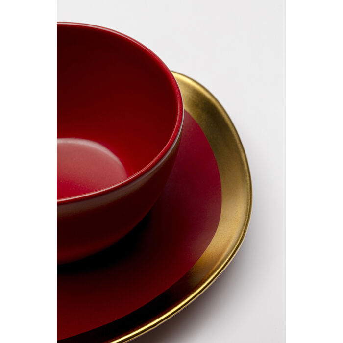 [58155] Taza con platillo Vibrations Rojo - 4