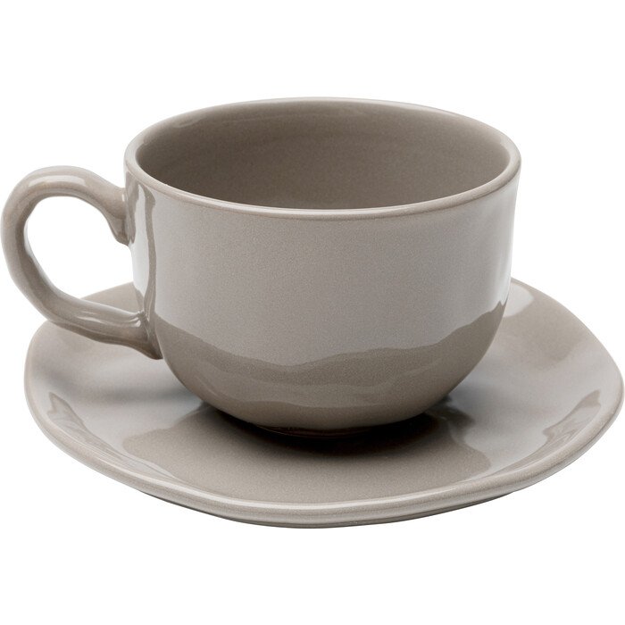 [58187] Taza con platillo Organic Gris