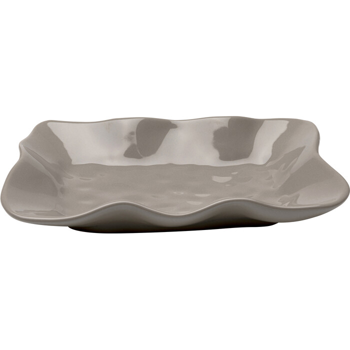 [58196] Serving Plate Organic Grey 17x26cm