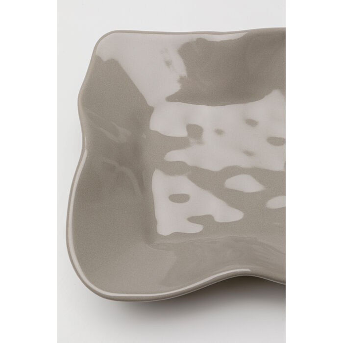 [58196] Serving Plate Organic Grey 17x26cm - 3