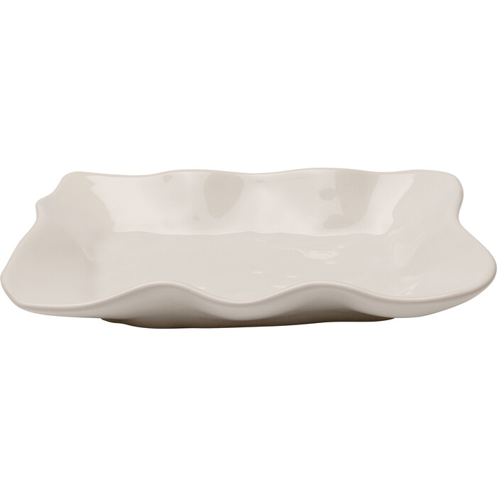 [58197] Serving Plate Organic Cream 17x26cm