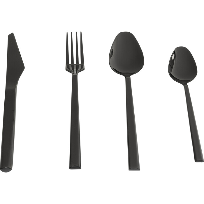 [58214] Couverts Adella Shiny noir (16/pcs)