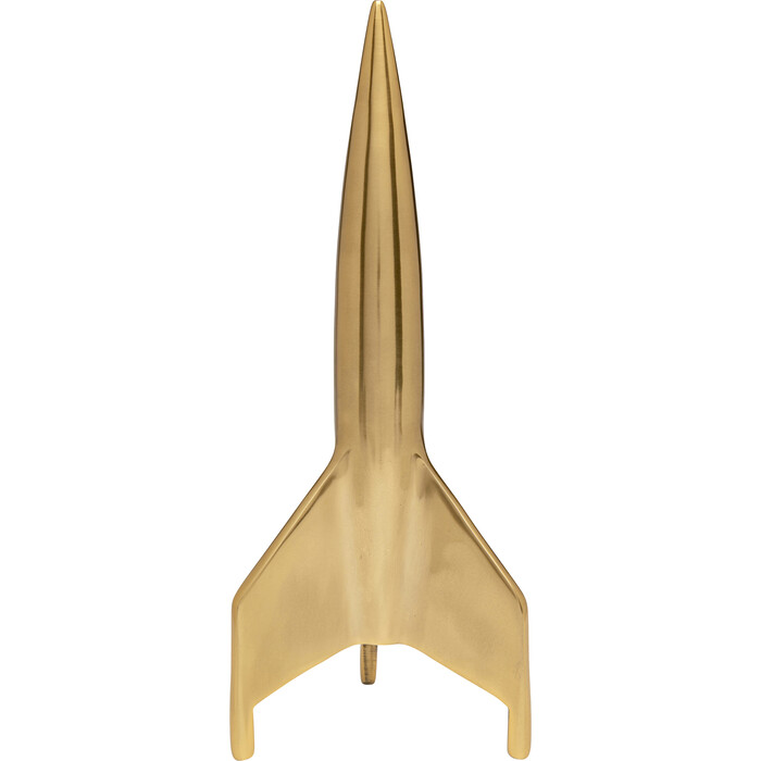 [58261] Objet décoratif Rocket Start doré 35cm