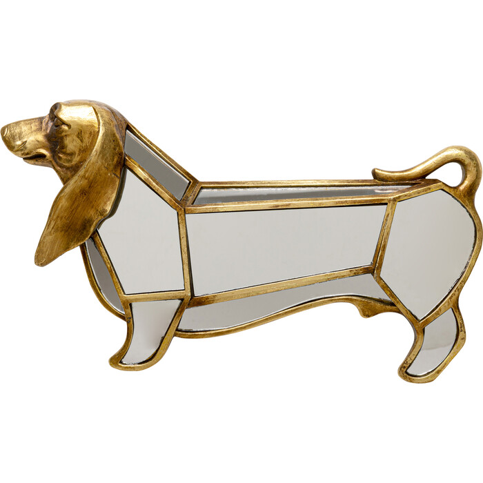 [58280] Wall Object Dog Mirror 38x22cm