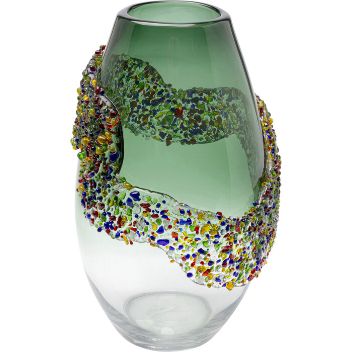 [58314] Vase Glitter Circle 33cm
