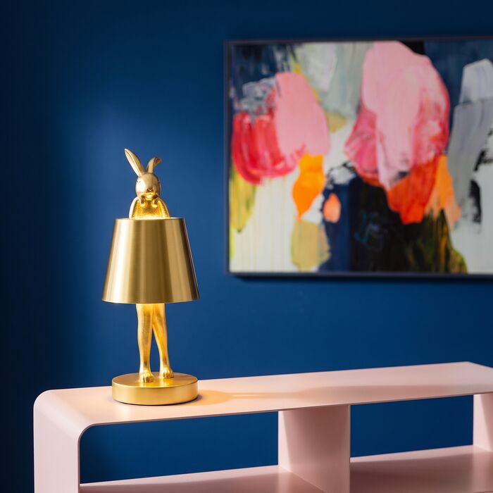 Table Lamp Animal Rabbit LED Gold 29cm