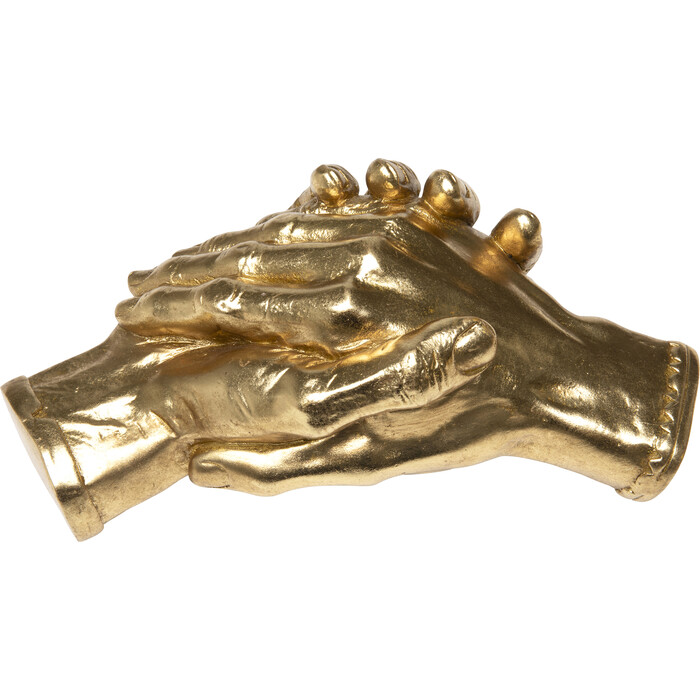 [58376] Deco Object Shake Hands Gold 25cm