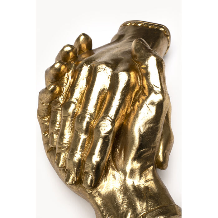 [58376] Deco Object Shake Hands Gold 25cm - 3