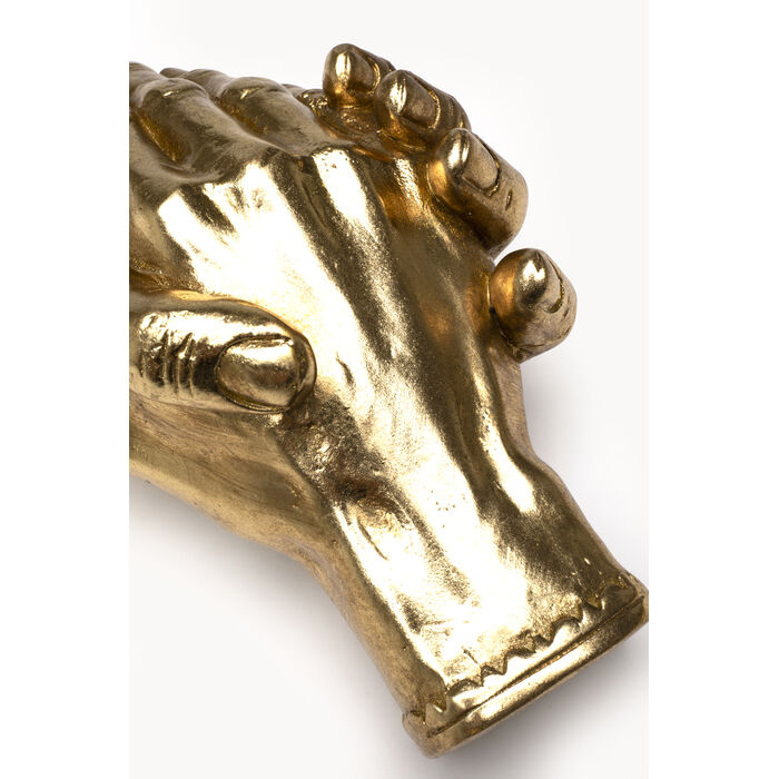 [58376] Deco Object Shake Hands Gold 25cm - 4