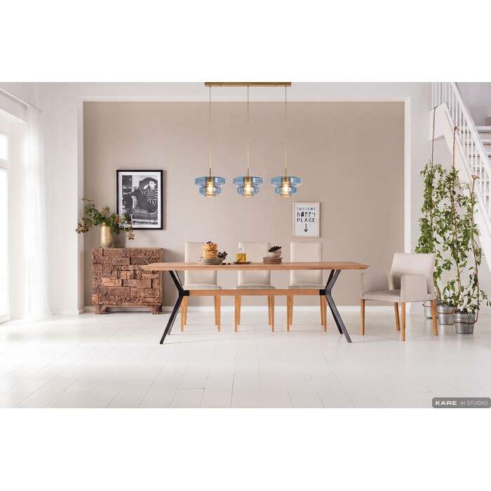 [58408] Pendant Lamp Arcadia Blue 125cm - 1