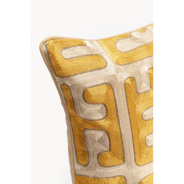 [58427] Coussin Meander doré 50x50cm - 3