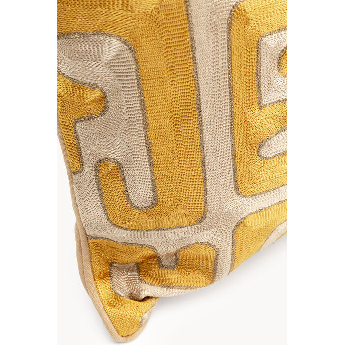 [58427] Coussin Meander doré 50x50cm - 4
