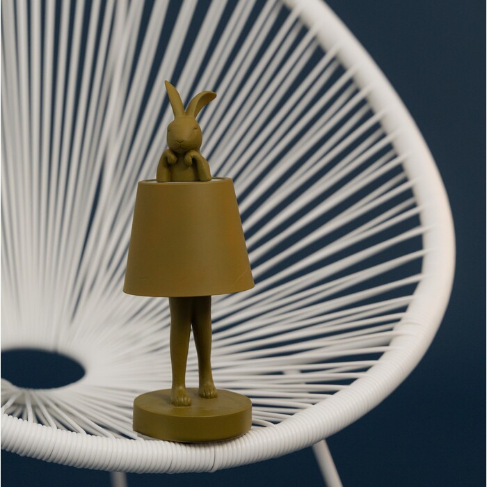 [58429] Table Lamp Animal Rabbit LED Green 29cm - 2