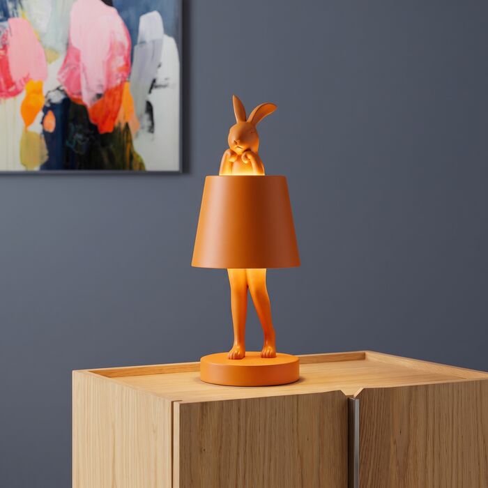 Table Lamp Animal Rabbit LED Orange 29cm