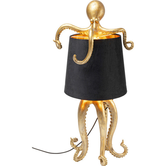 [58478] Lámpara mesa Octopus Gold/Negro 60cm