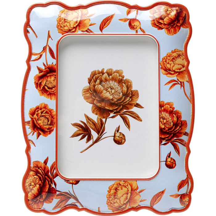 [58512] Cadre photo Peonies bleu clair 13x18cm