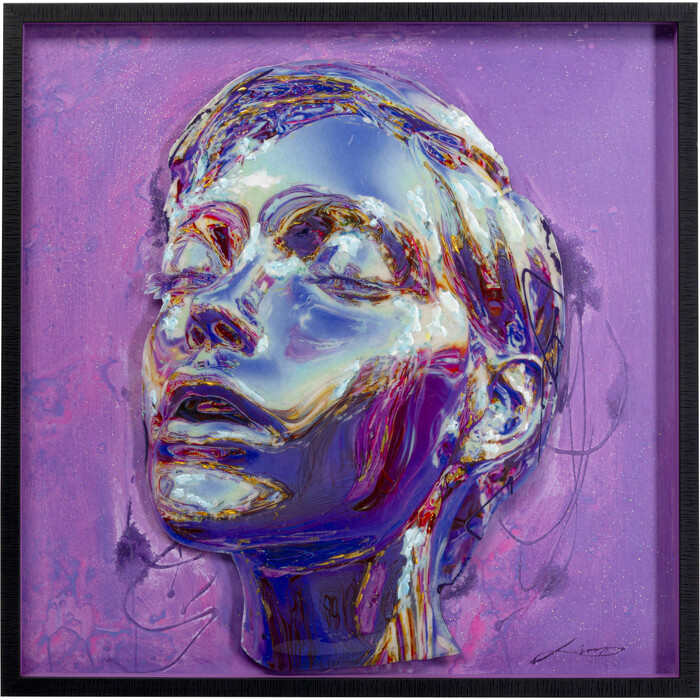 [58524] Framed Picture Face 90x90cm