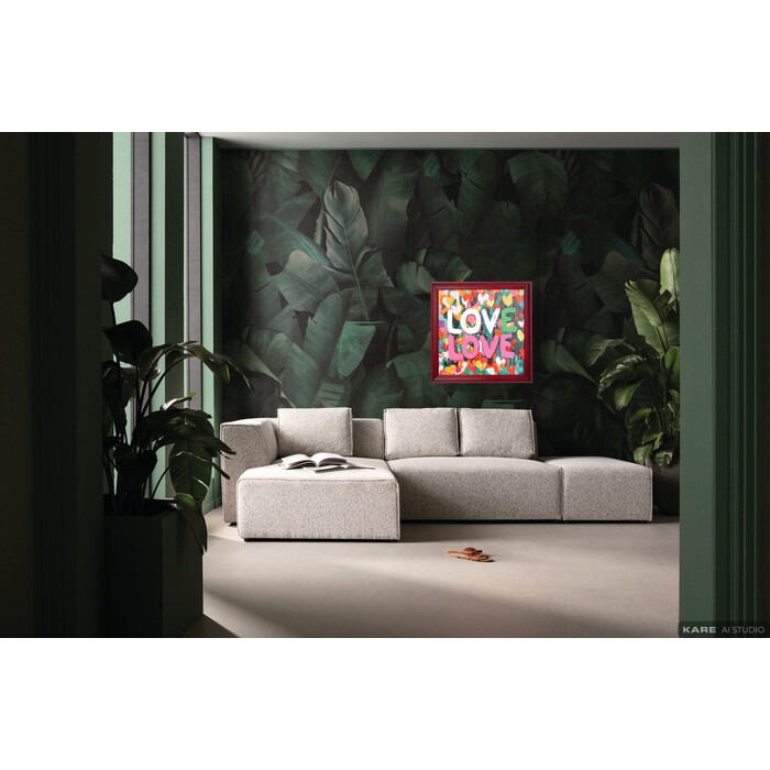 [58534] Tablou Încadrat Dragoste Dragoste 80x80cm