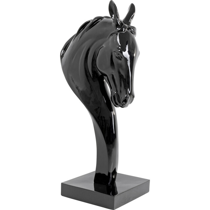 [58557] Figura deco Horse Head Negro 180cm