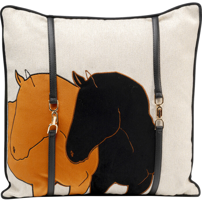 [58600] Coussin Horse Date orange 45x45cm