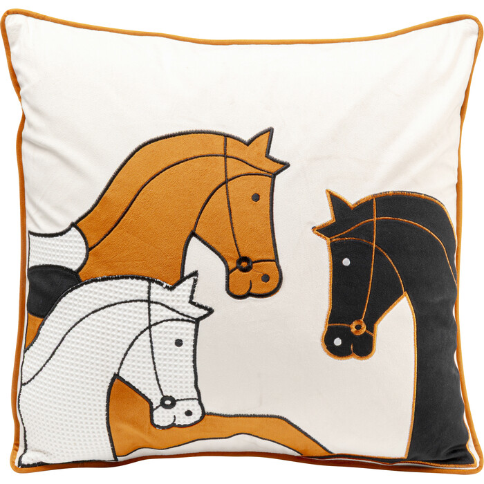 [58602] 抱枕 Horse Trio 45x45cm