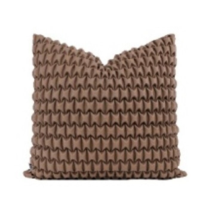 [58608] Coussin Posy marron 45x45cm