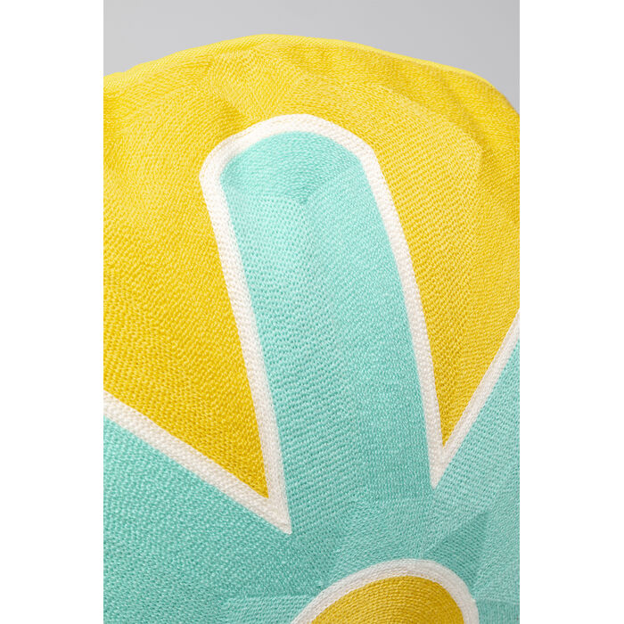 [58628] Coussin Icon Sun turquoise Ø50cm - 3
